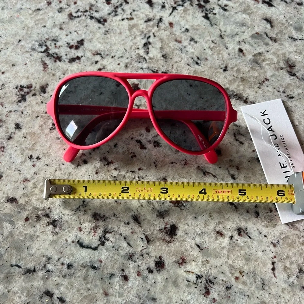 New - Janie and Jack Kids Pink Aviator Sunglasses
